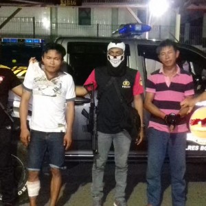 2 tersangka yang berhasil di rungkus tim maleo.