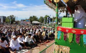 Salihi Mokodongan Jadi Khotib Sholat Ied