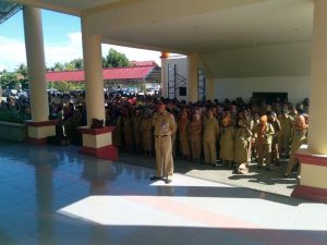 Kehadiran PNS Bolmong Dalam Apel Perdana Capai 100 Persen