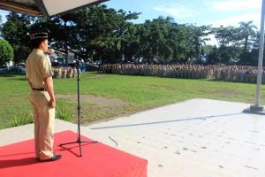 Wakili Wali Kota, Tahlis Pimpin Apel Kerja Perdana ASN Kotamobagu