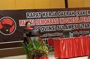Megawati Buka Rakerda PDI-P se Indonesia Timur di Manado