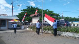 KPU Bolmong Gelar Upacara 17 Agustus