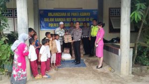 Satlantas Rayakan Hut Ke-61 di Panti Asuhan