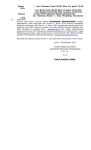 Ini Perubahan Pengumuman Pendaftaran Calon