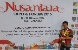Mahasiswa Asal BMR Ini Wakili Sulut Di Nusantara Expo Dan Forum 2016