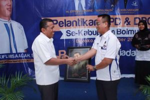 Bupati Bolmut Dukung Kegiatan Pelantikan DPD Partai NASDEM