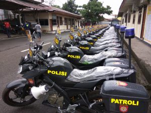 Sabhara Polres Bolmong Terima 38 Kendaraan Operasional
