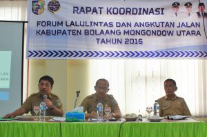 Pemda Bolmut Gelar Rakor Forum Lalu Lintas Dan Angkutan Darat