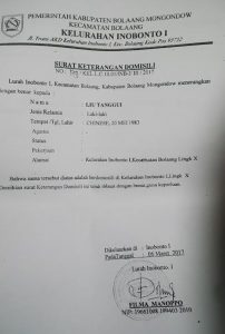 Sangadi Solog dan Lurah Inobonto 1 Terbitkan Surat Domisili TKA Tanpa Sepengetahun Disdukcapil Bolmong
