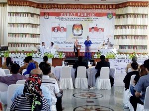 Debat Paslon Kada KPUD Bolmong Tahap Akhir Sukses Digelar