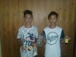Bawa Captikus, Dua Siswa Asal Molinow Diamankan Polsek Kotamobagu