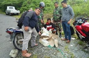 Jalan Tonsile Akses Masuk Miras, Polsek Pinolosian Berhasil  Sita Ratusan Liter Cap Tikus