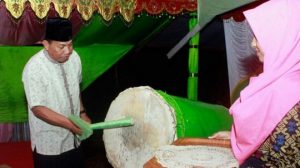 Bupati saat membuka mtq di bolangitang barat