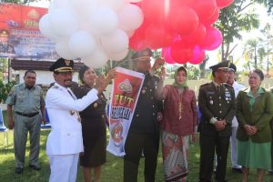 Bupati Boltim Irup HUT Bhayangkara ke-71 di Mapolres Bolmong Bupati Boltim Irup HUT Bhayangkara ke-71 di Mapolres Bolmong