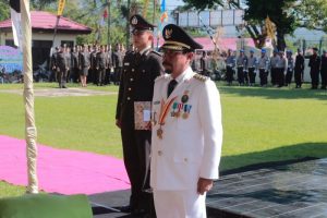 Bupati Boltim Irup HUT Bhayangkara ke-71 di Mapolres Bolmong Bupati Boltim Irup HUT Bhayangkara ke-71 di Mapolres Bolmong