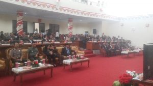 Pemkab dan DPRD Bolmong Ikuti Rapat Paripurna Melalui TV