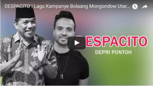Lagu Kampanye Depri Pontoh Mulai Ngetop, Disukai Anak Muda. Ini Videonya