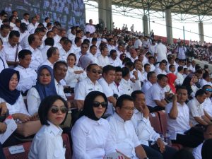 Bupati dan Wabup Bolmong Hadiri PKNRM di Stadion Manahan Solo