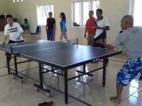 Wabup Bolmong Ambil Bagian Lomba Tenis Meja Dalam Rangka Haornas
