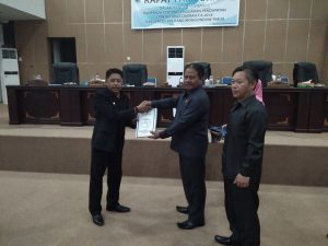 DPRD Boltim Gelar Rapat Paripurna Penyampaian Ranperda APBD 2018