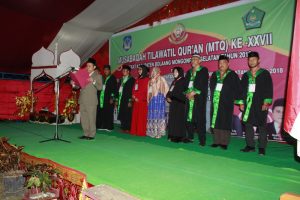 Pembacaan SK Dewan Hakim oleh Jamaluddin Lamato S,Pd.I, M .Pd