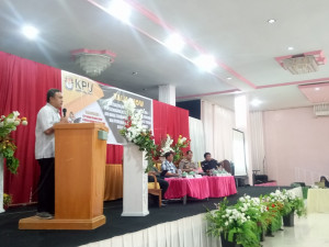 :Kegiatan Talk Show KPU Touna yang dilaksanakan di hotel Pink