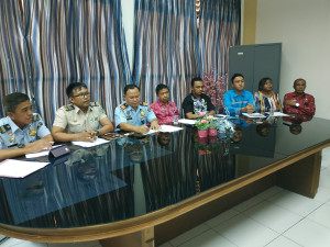 Pemkab bersama PT Conch, Kantor Imigrasi Kotamobagu bersama KKP Labuan Uki saat menggelar konfrensi pers Pemkab bersama PT Conch, Kantor Imigrasi Kotamobagu bersama KKP Labuan Uki saat menggelar konfrensi pers