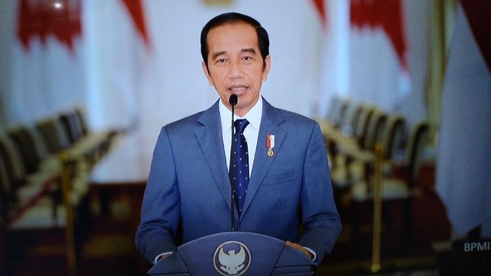 Presiden Jokowi Rapat Internal Virtual Bahas UU Cipta Kerja