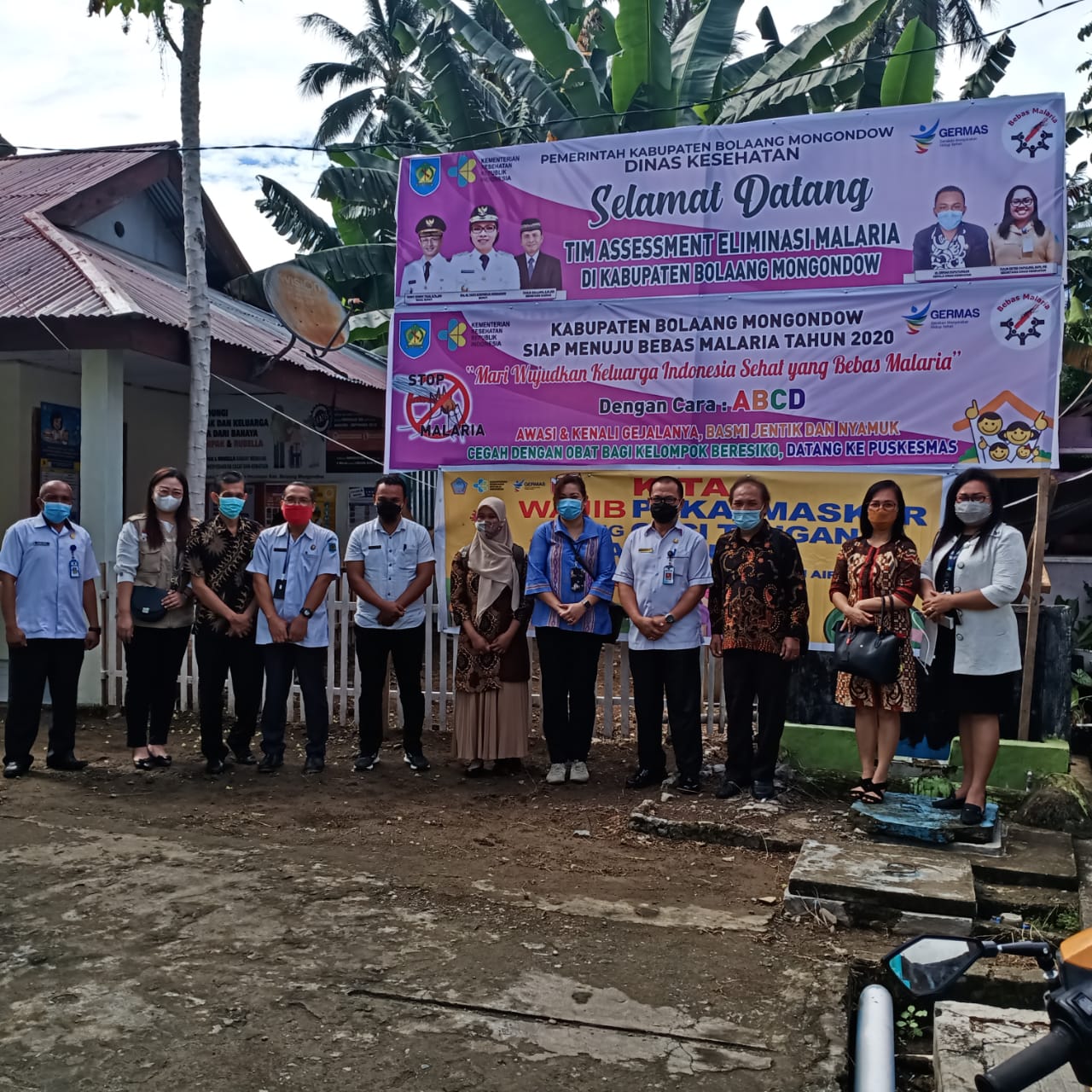 The Indonesian Ministry of Health’s Malaria Elimination Assessment Team visited Bolmong