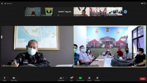 Foto Vidcon Bersama Kemendagri