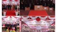ISyukuran Polres Labuhanbatu dalam rangka HUT Bhayangkara ke 76. (FOTO : AIru;l/TNews)
