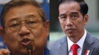 Presiden Ke-6 RI Susilo Bambang Yudhoyono (SBY) dan Presiden Ke-7 RI Joko Widodo (Jokowi) (foto : tribunnews )