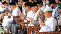 Kegiatan hari santri di Labuhanbatu dihadiri Kapolres. (Foto : Airul)