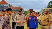 Pemkab Bengkulu Selatan melalui Badan Penanggulangan Bencana Daerah (BPBD) Manna melaksanakan Apel Besar dalam rangka Kesiapsiagaan Bencana Daerah Kabupaten Bengkulu Selatan yang bekerja sama dengan Kodim 0408 BS-Kaur dan Polres Bengkulu Selatan, Senin (27/03).