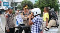 Sat Lantas Polres Asahan Berikan 780 Teguran, Selama 14 HarI Ops Keselamatan Toba 2023