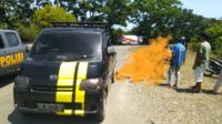 Tersangka ditangkap saat sedang  mengendarai mobil tersebut di Jln. Padang Panjang Kecamatan Kota Manna.