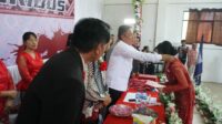 Gambar : Bupati FDW hadiri penamatan siswa SMA N 1 Tareran tahun 2023.