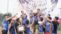 Gambar : Kalahkan Tim MELA’O, Tim BRI sabet juara 1 di Open Turnamen Volly Ball Karang Taruna Tunas Muda Desa Kembang Ayun.