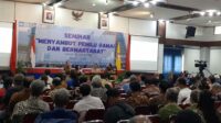 Suasana seminar Pemilu Damai dan Bermartabat di Kampus Universitas Atma Jaya, Yogyakarta (Foto: Clementine Roesiani)