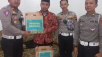Gambar : Satlantas Polres Kendal Edukasi Pelajar SMP Manbaul Hikmah Kaliwungu Tentang Tatib Berlalu lintas (4/6/2023).