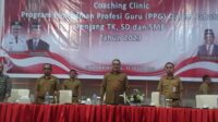 Gambar : Pj Bupati Bolmong Ir Limi Membuka Coaching Clinic Program Pendidikan PPG Jabatan Jenjang TK, SD, dan SMP (17/7/2023).
