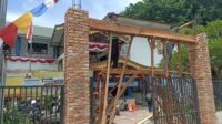 Kepsek SMP Negeri 7 Kota Binjai Takut Dimintai Keterangan Soal Pekerjaan Proyek Depan Pintu Masuk Sekolah