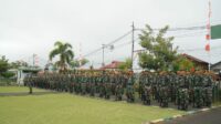 Gambar : Kodim 1302/Minahasa Kembali Laksanakan Upacara Bendera, (28/8/2023).