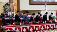 Gambar : DPRD Provinsi Sulawesi Utara gelar Rapat Paripurna Istimewa dalam rangka mendengarkan Pidato Kenegaraan Presiden RI, Ir. H. Joko Widodo jelang Hari Ulang Tahun Kemerdekaan ke-78 Negara Republik Indonesia, Rabu (16/8/2023) di Gedung DPRD Sulut.