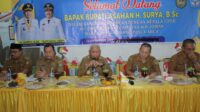 Bupati Asahan Ikuti Pertemuan Dengan Kepala Sekolah UPTD SD, SMP Negeri di Kecamatan Air Joman