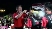 Bupati Minahasa Selatan Franky Donny Wongkar, SH menutup kegiatan Pekan Olahraga Kabupaten (PORKAB) II Minsel Tahun 2023, bertempat di Ruang Terbuka Publik (RTP) Amurang, Minggu, 17 September 2023.