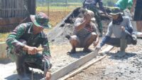 Tak Kalah dengan Anggota, dan SSK Ikut Pengecoran Jalan