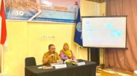 Sekretaris Daerah Pemkot Gorontalo, Ismail Madjid saat memberikan sambutan pada Kegiatan Workshop Tematik Pencegahan Pemberantasan Penyalahgunaan dan Peredaran Gelap Narkotika (P4GN) yang diselenggarakan oleh BNN (Badan Narkotika Nasional) Kota Gorontalo, bertempat di Grand Q Hotel, Selasa, (10/10/2023). (Foto : Humas Istimewa)