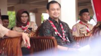 Wakil Wali Kota Gorontalo, Ryan Kono saat menghadiri Kegiatan Scout Talent Show yang berlangsung di Rumah Adat Dulohupa. (Foto : Gean Bagit)