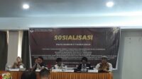 KPU Boltim Gelar Sosialisasi PKPU Nomor 2 tahun 2024, serta KPT Komisi Nomor 338 Tahun 2024
